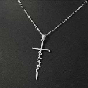 Cross necklace Faith
